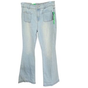 INC Internstional Concepts Light Blue Flare Denim Jeans Size 8 NWT